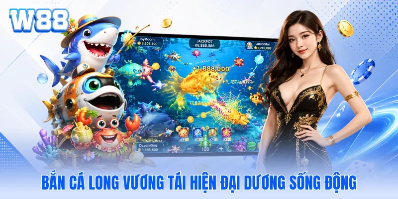 Bắn cá long vương tái hiện đại dương sống động